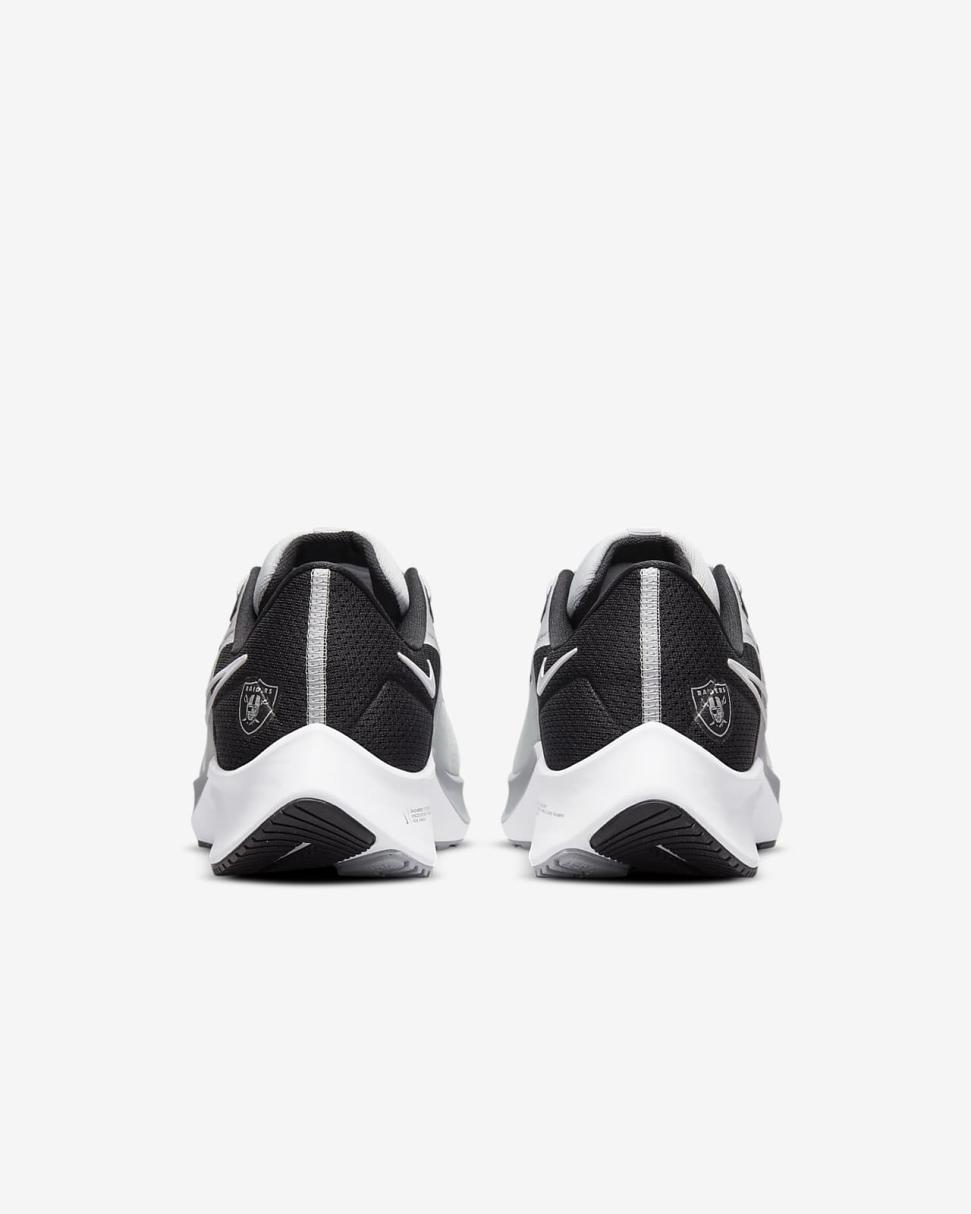 Nike Pegasus 38 (NFL Las Vegas Raiders) Field Silver/Black/White | Mens Nike Running