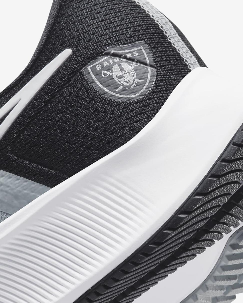 Nike Pegasus 38 (NFL Las Vegas Raiders) Field Silver/Black/White | Mens Nike Running