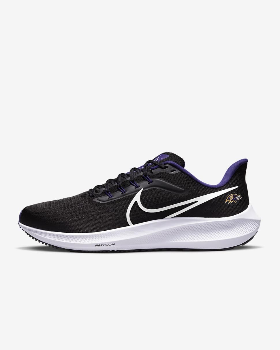 Nike Pegasus 39 (NFL Baltimore Ravens) Black/Black/Court Purple/White | Mens Nike Running