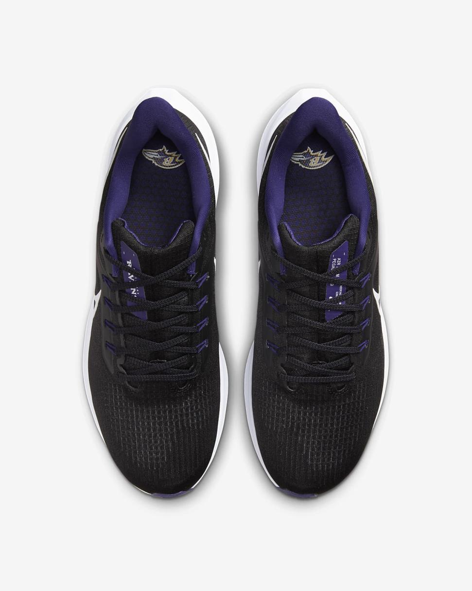 Nike Pegasus 39 (NFL Baltimore Ravens) Black/Black/Court Purple/White | Mens Nike Running