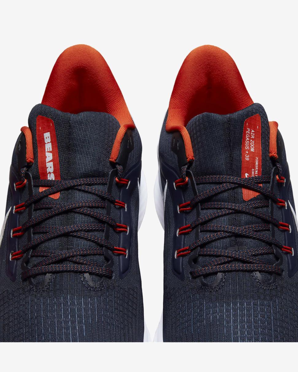 Nike Pegasus 39 (NFL Chicago Bears) Marine/Marine/University Orange/White | Mens Nike Running