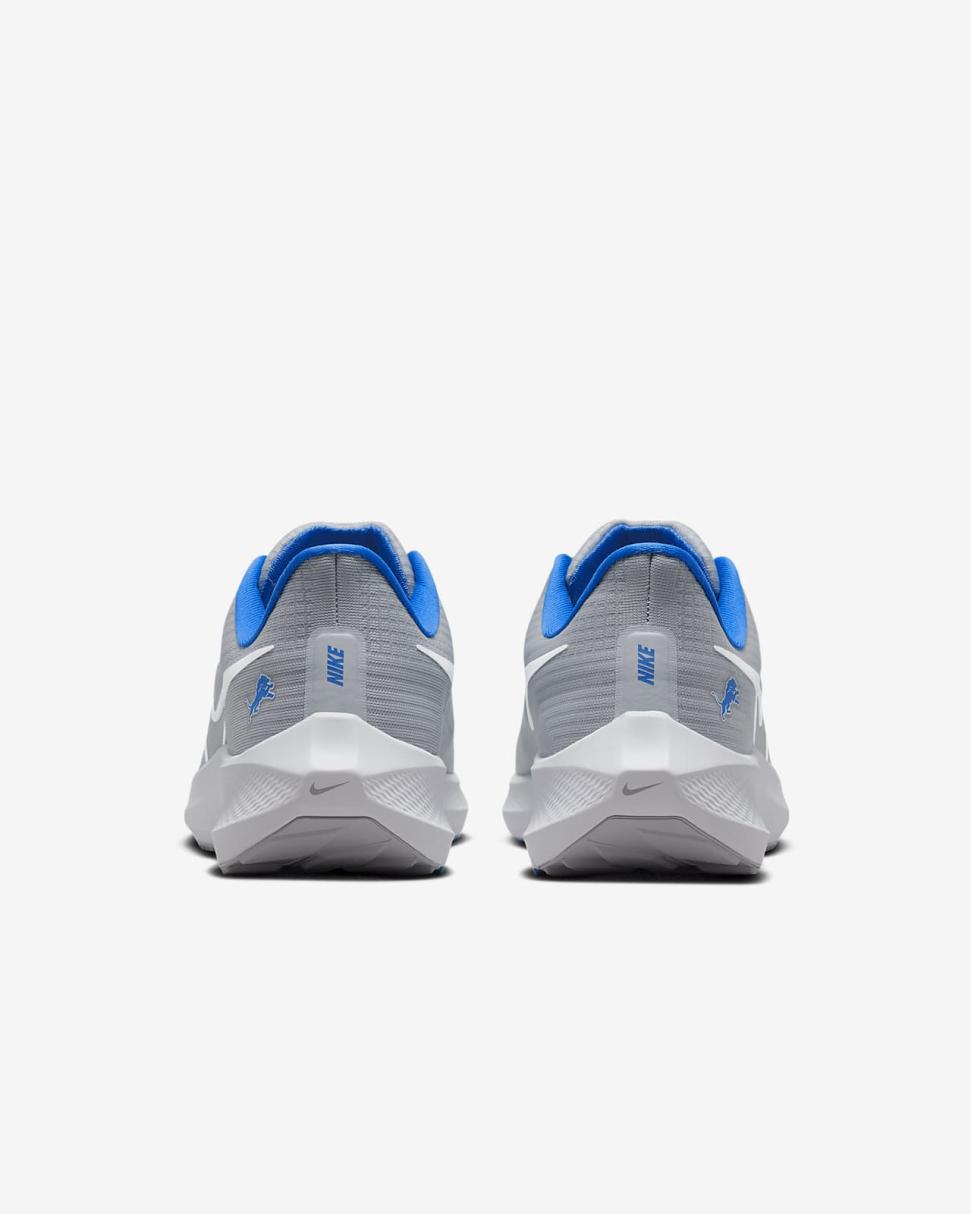 Nike Pegasus 39 (NFL Detroit Lions) Medium Silver/Medium Silver/Battle Blue/White | Mens Nike Running