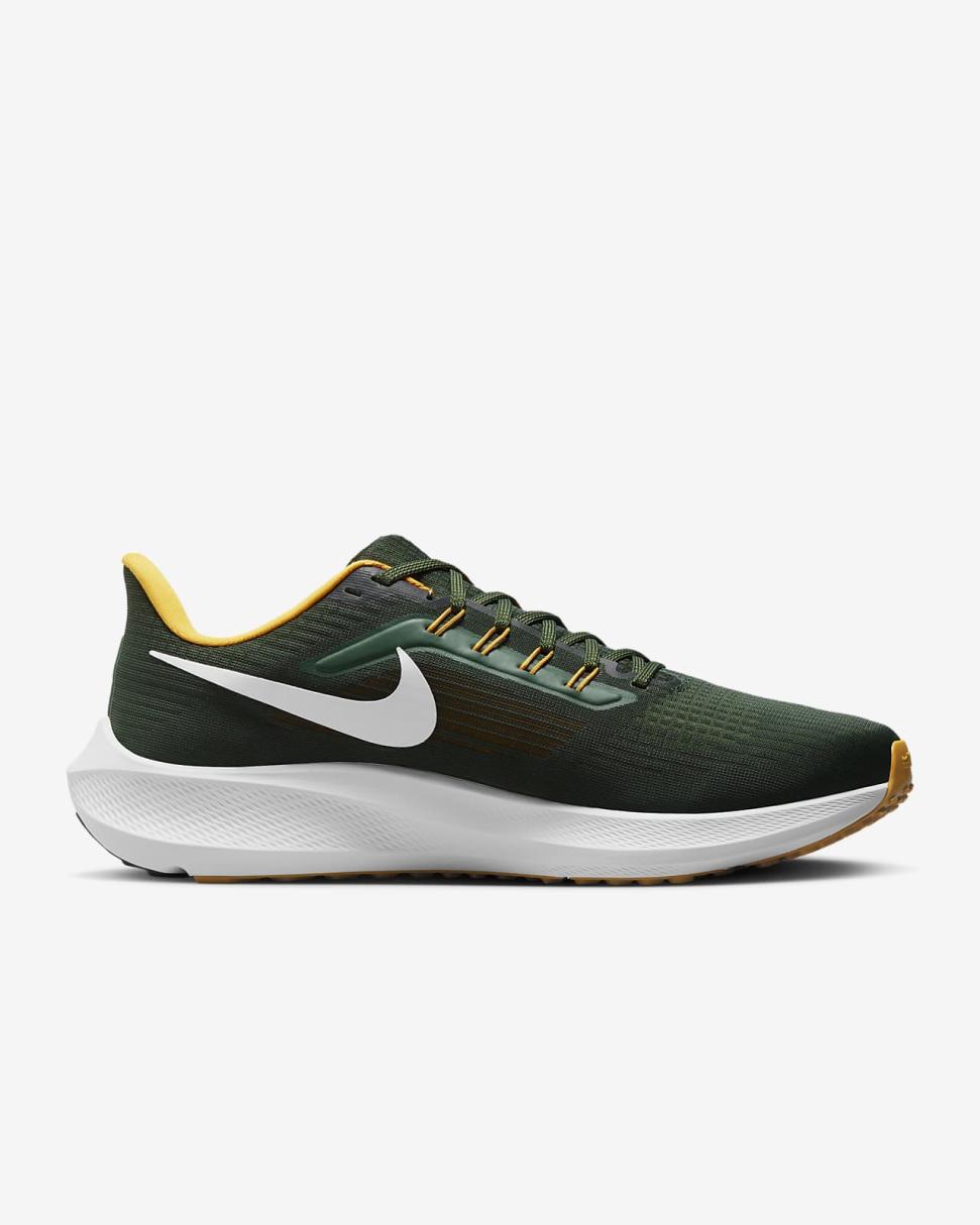 Nike Pegasus 39 (NFL Green Bay Packers) Fir/Fir/University Gold/White | Mens Nike Running