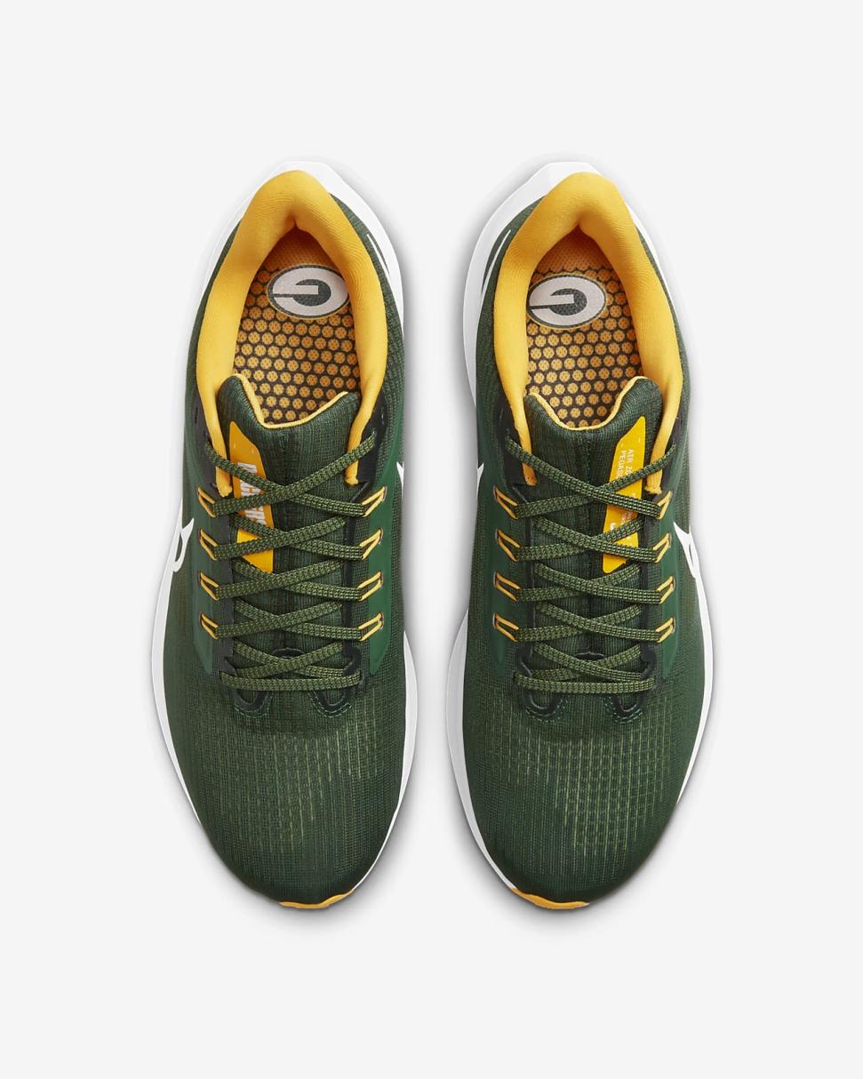 Nike Pegasus 39 (NFL Green Bay Packers) Fir/Fir/University Gold/White | Mens Nike Running