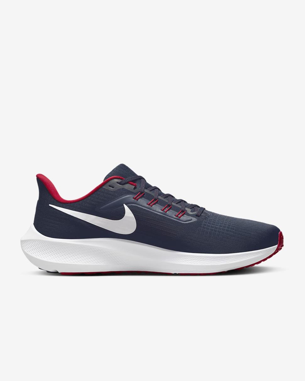 Nike Pegasus 39 (NFL Houston Texans) Marine/Marine/Gym Red/White | Mens Nike Running
