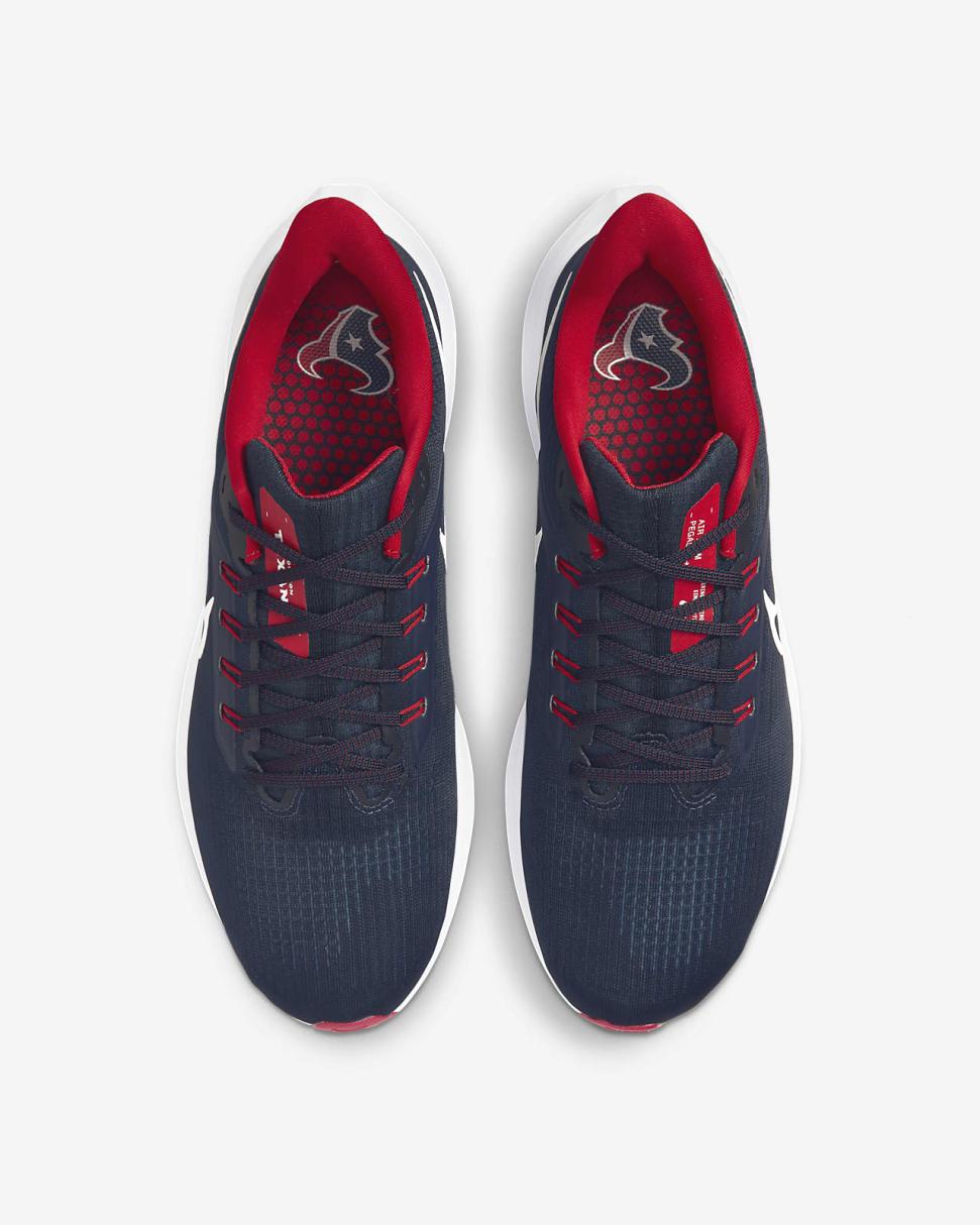 Nike Pegasus 39 (NFL Houston Texans) Marine/Marine/Gym Red/White | Mens Nike Running