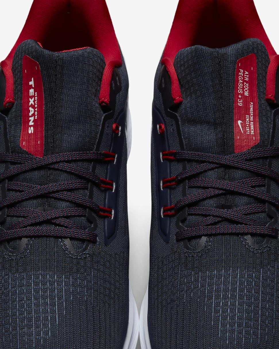 Nike Pegasus 39 (NFL Houston Texans) Marine/Marine/Gym Red/White | Mens Nike Running
