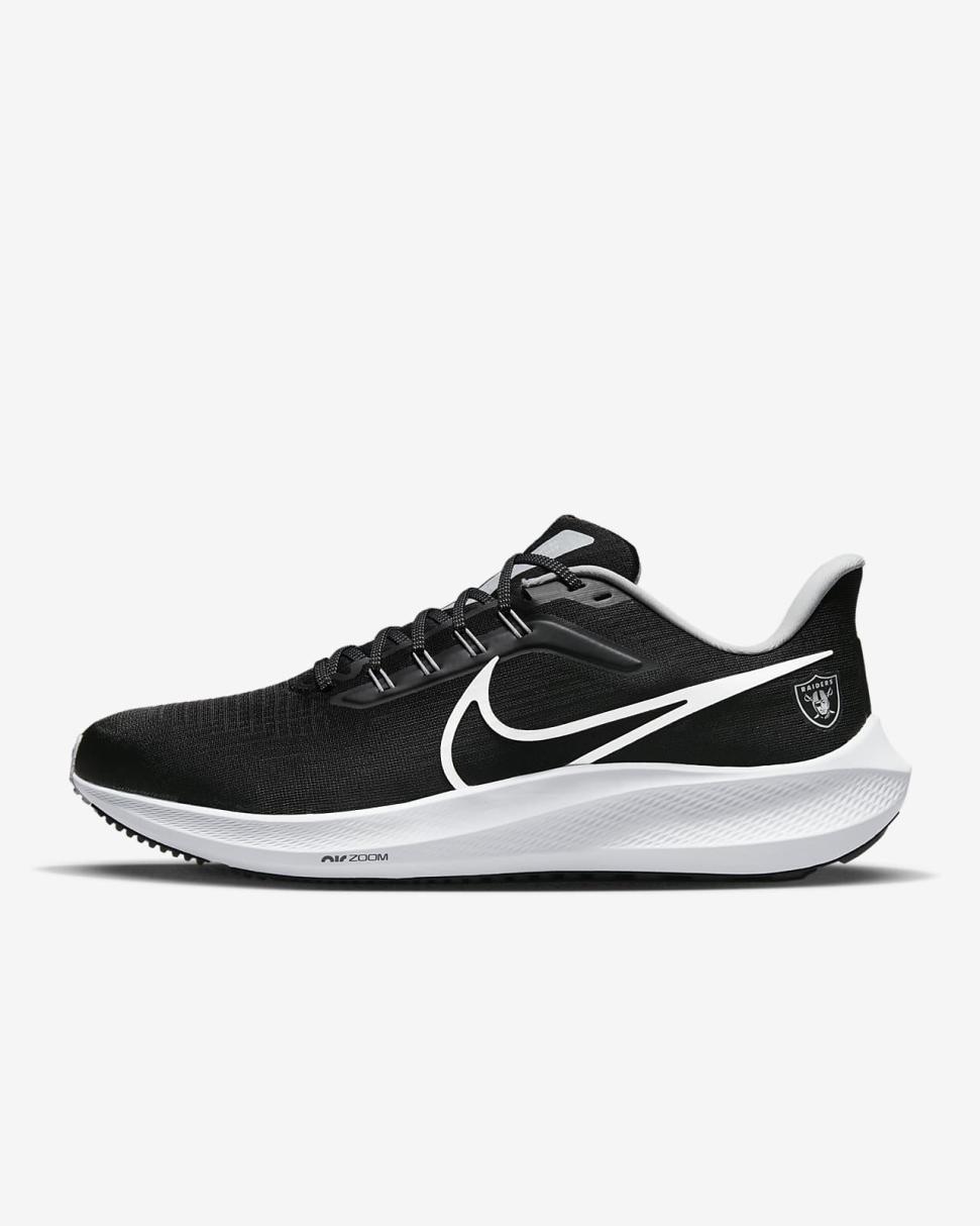 Nike Pegasus 39 (NFL Las Vegas Raiders) Black/Black/Field Silver/White | Mens Nike Running