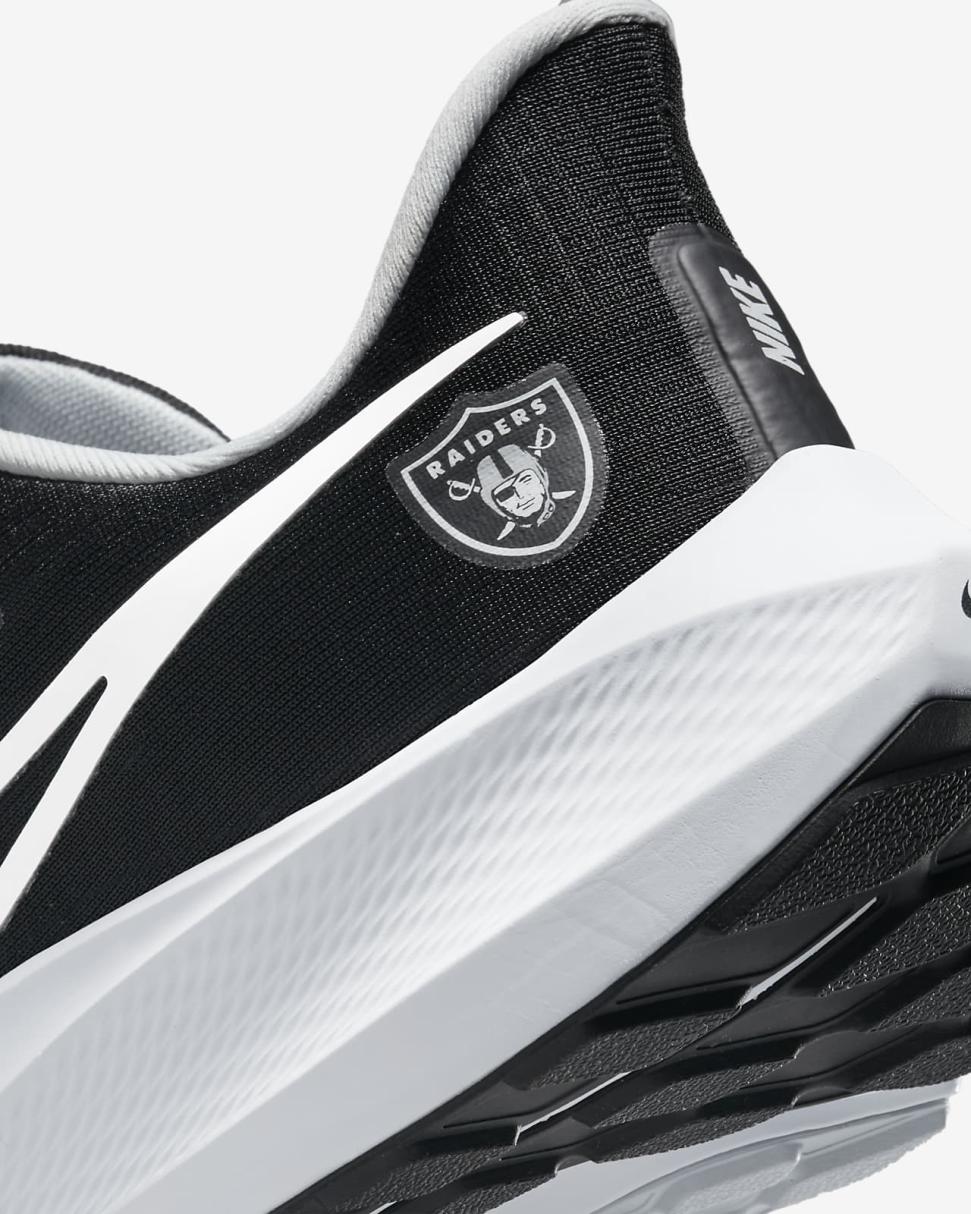 Nike Pegasus 39 (NFL Las Vegas Raiders) Black/Black/Field Silver/White | Mens Nike Running