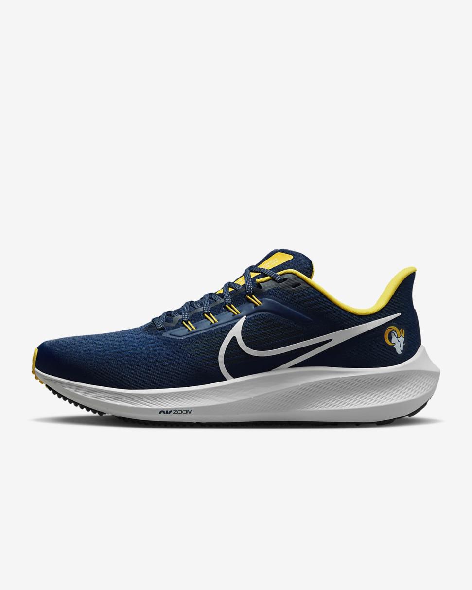 Nike Pegasus 39 (NFL Los Angeles Rams) Old Royal/Old Royal/University Gold/White | Mens Nike Running