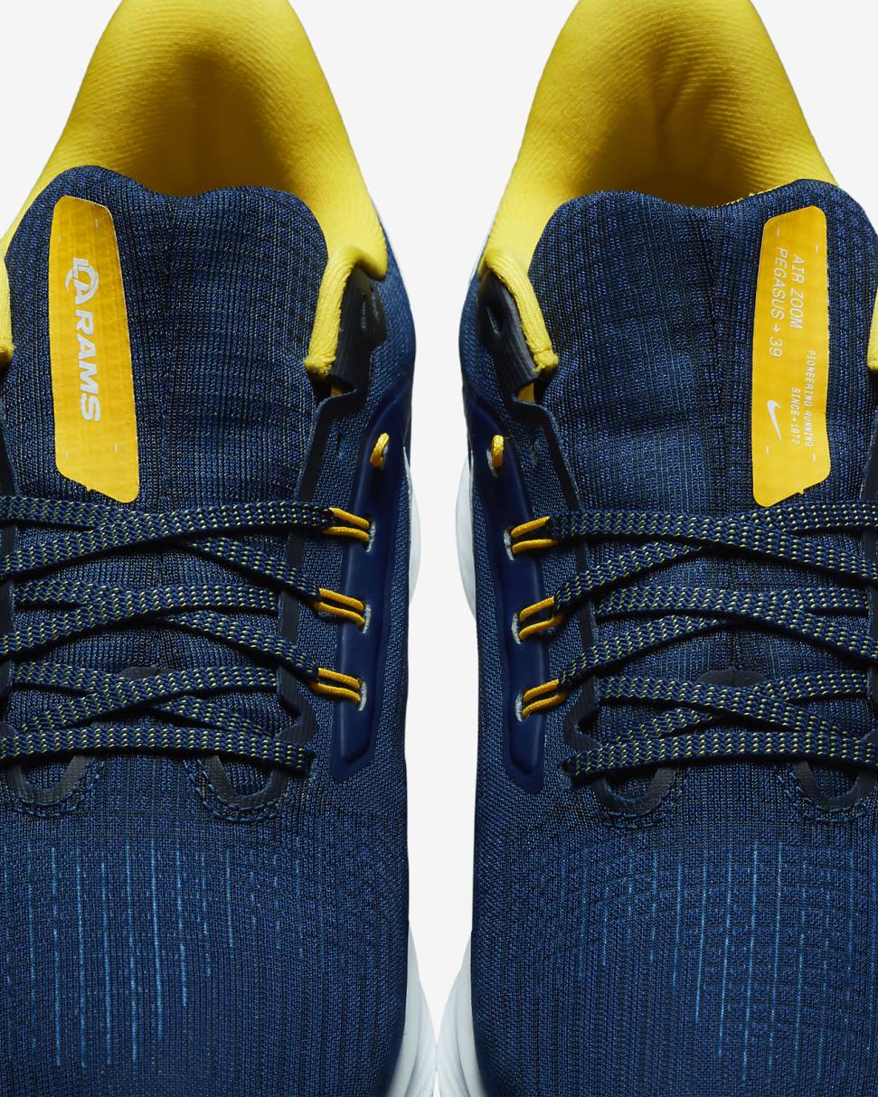 Nike Pegasus 39 (NFL Los Angeles Rams) Old Royal/Old Royal/University Gold/White | Mens Nike Running