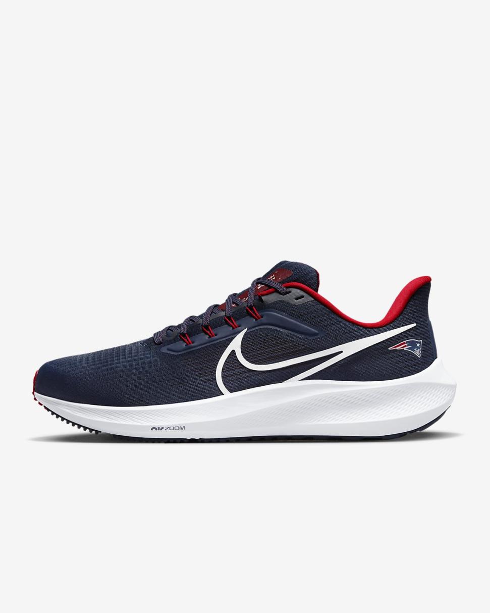 Nike Pegasus 39 (NFL New England Patriots) College Navy/College Navy/University Red/White | Mens Nike Running