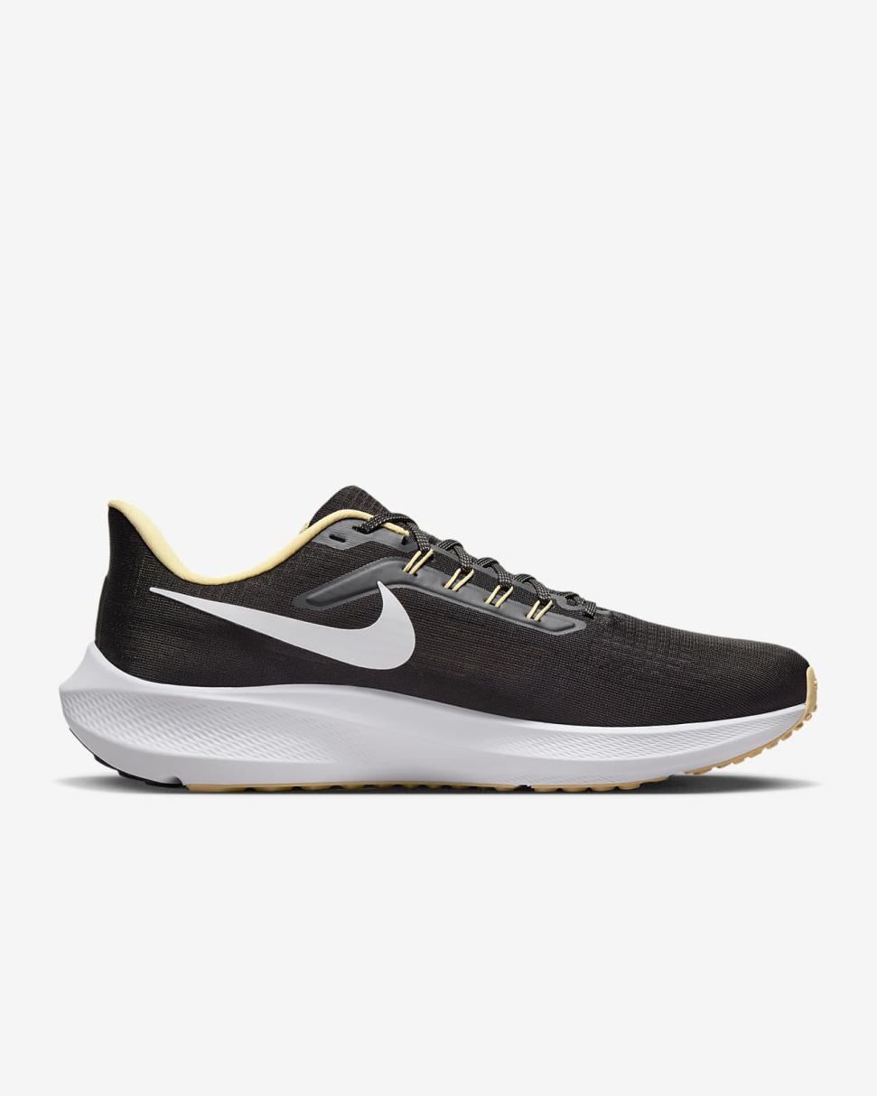 Nike Pegasus 39 (NFL New Orleans Saints) Black/Black/Team Gold/White | Mens Nike Running