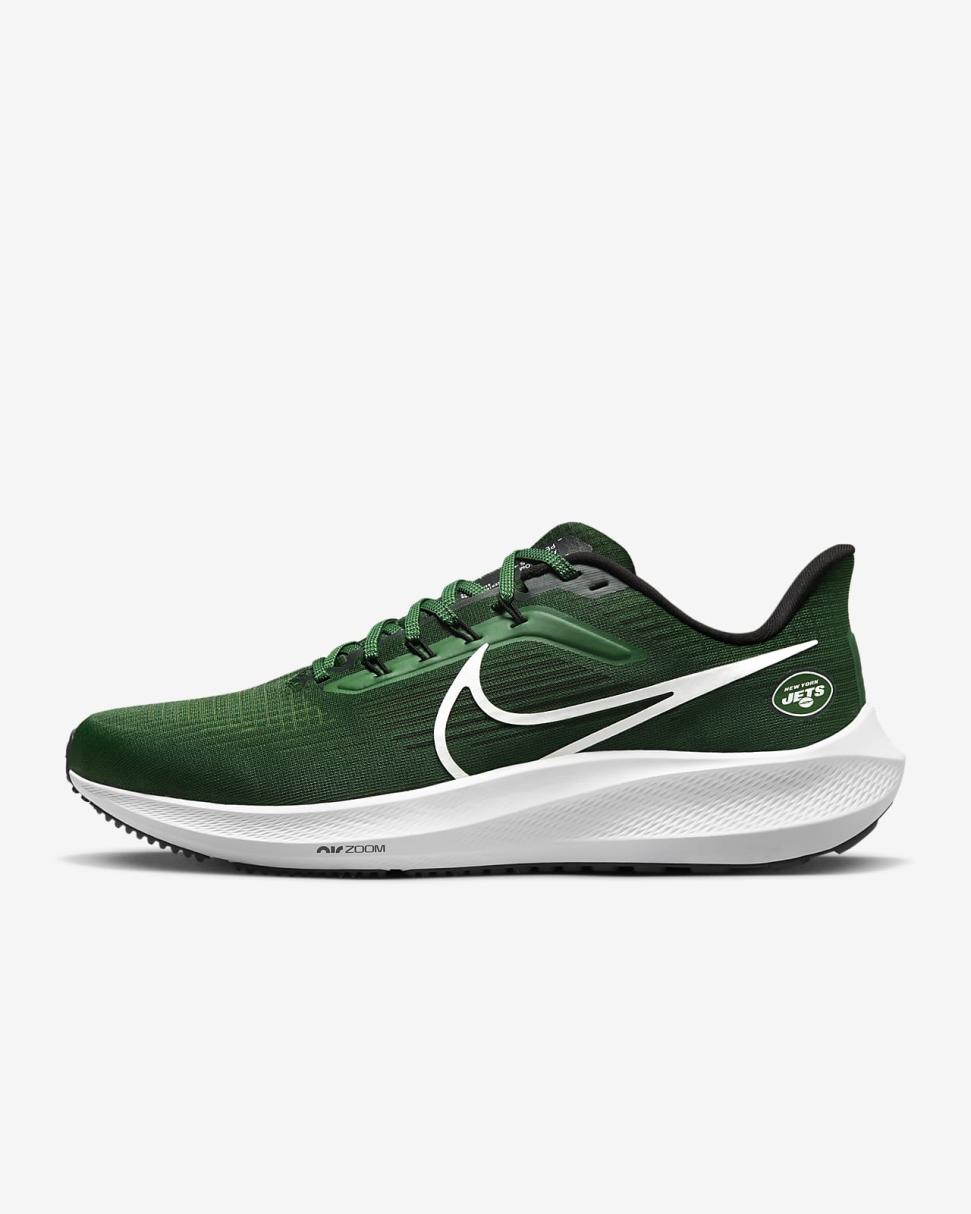 Nike Pegasus 39 (NFL New York Jets) Sport Green/Sport Green/Black/White | Mens Nike Running
