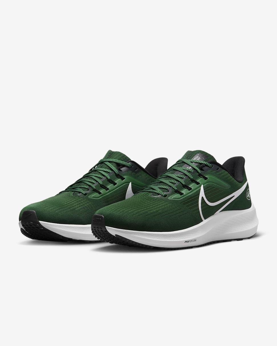 Nike Pegasus 39 (NFL New York Jets) Sport Green/Sport Green/Black/White | Mens Nike Running
