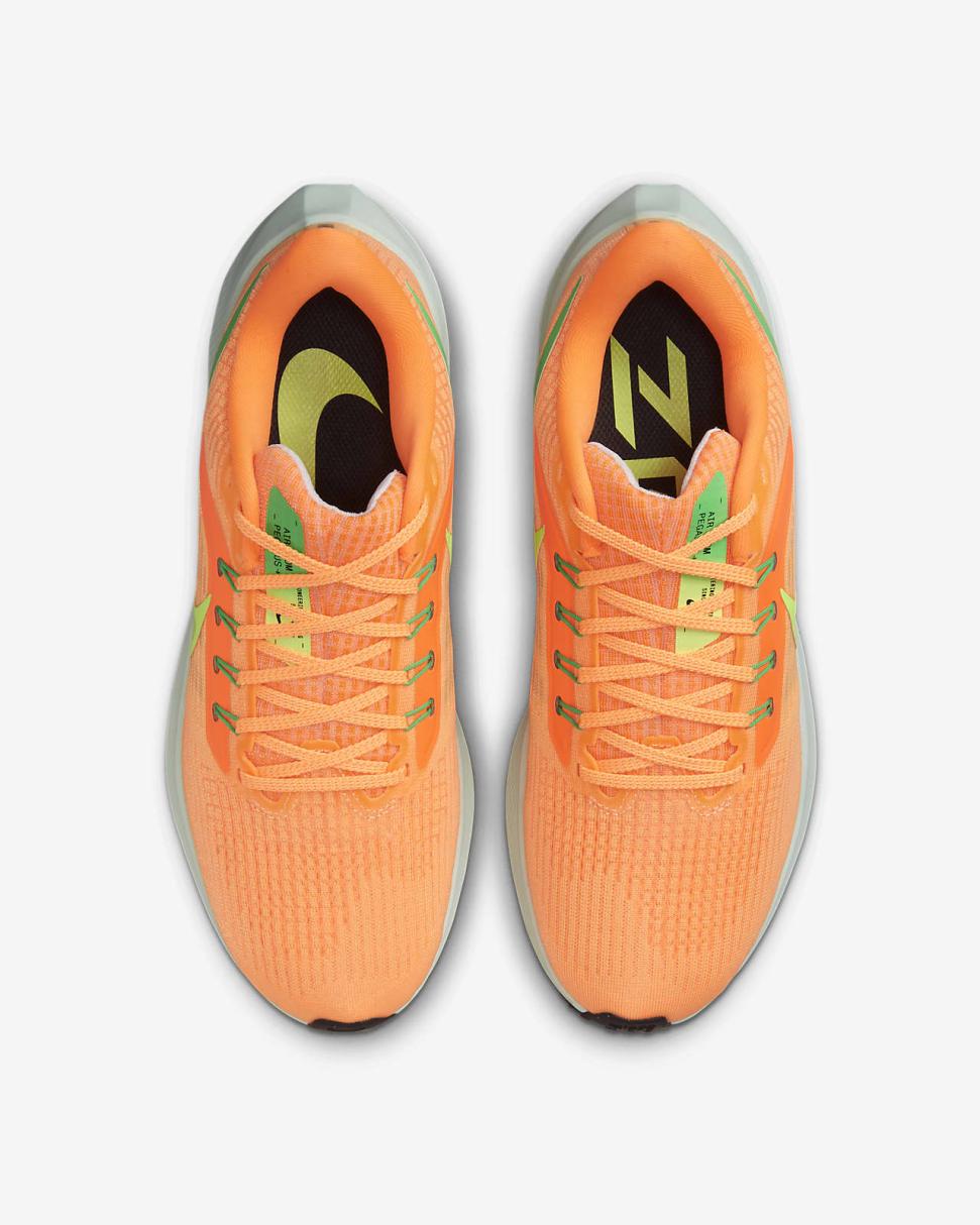 Nike Pegasus 39 Peach Cream/Total Orange/Green Shock/Ghost Green | Womens Nike Running