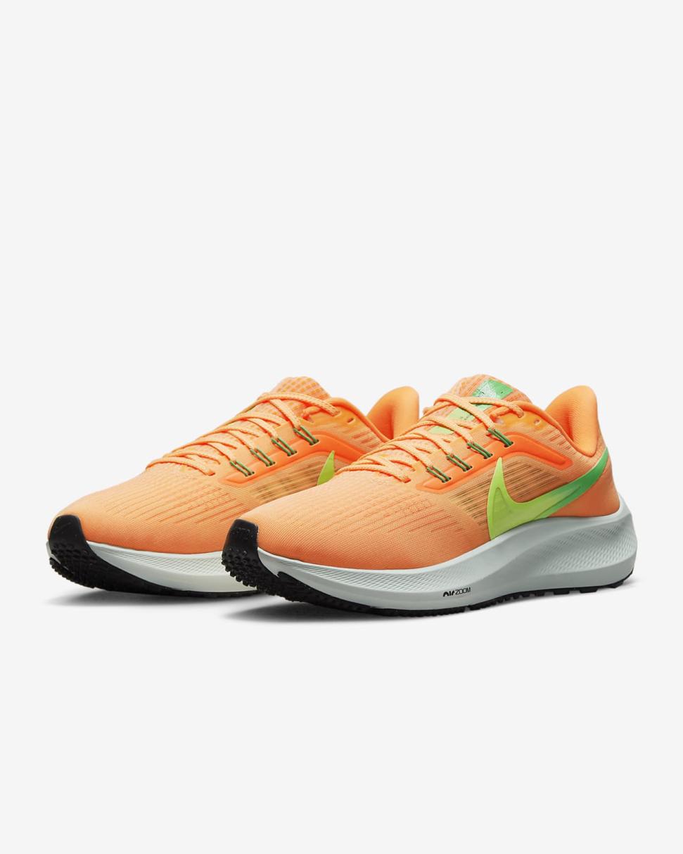 Nike Pegasus 39 Peach Cream/Total Orange/Green Shock/Ghost Green | Womens Nike Running