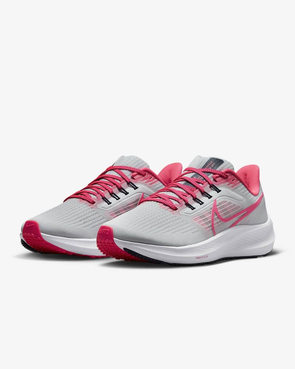 Nike Pegasus 39 Pure Platinum/Blackened Blue/White/Hyper Pink | Womens Nike Running