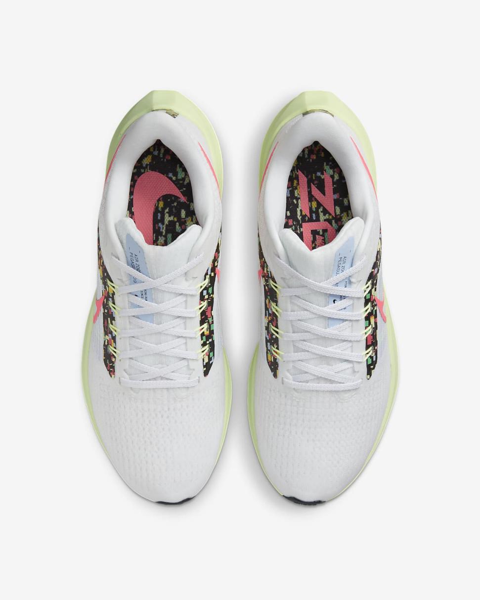Nike Pegasus 39 White/Cobalt Bliss/Spring Green/Hot Punch | Womens Nike Running