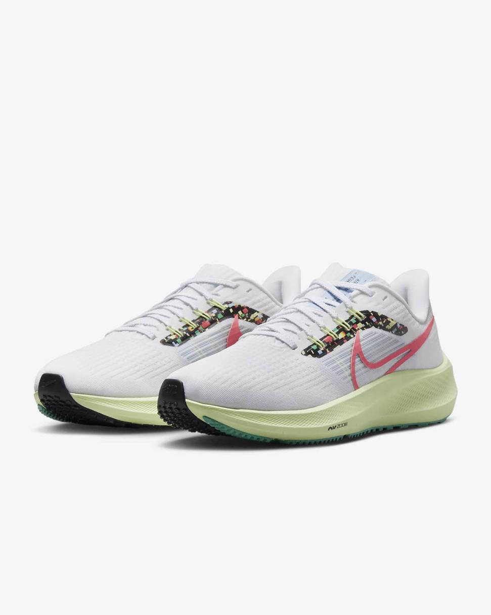 Nike Pegasus 39 White/Cobalt Bliss/Spring Green/Hot Punch | Womens Nike Running