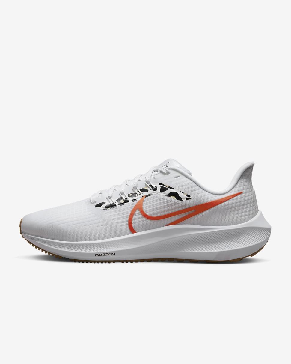 Nike Pegasus 39 White/Platinum Tint/Metallic Summit White/Team Orange | Womens Nike Running