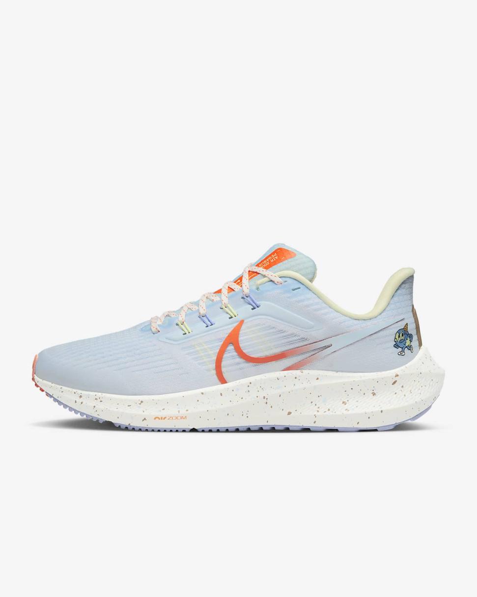 Nike Pegasus 39 White/Sail/Light Thistle/Safety Orange | Womens Nike Running