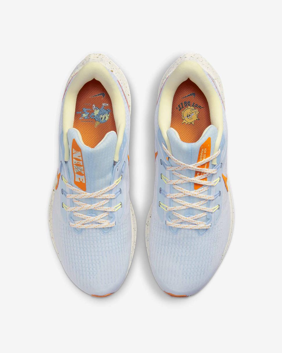 Nike Pegasus 39 White/Sail/Light Thistle/Safety Orange | Womens Nike Running