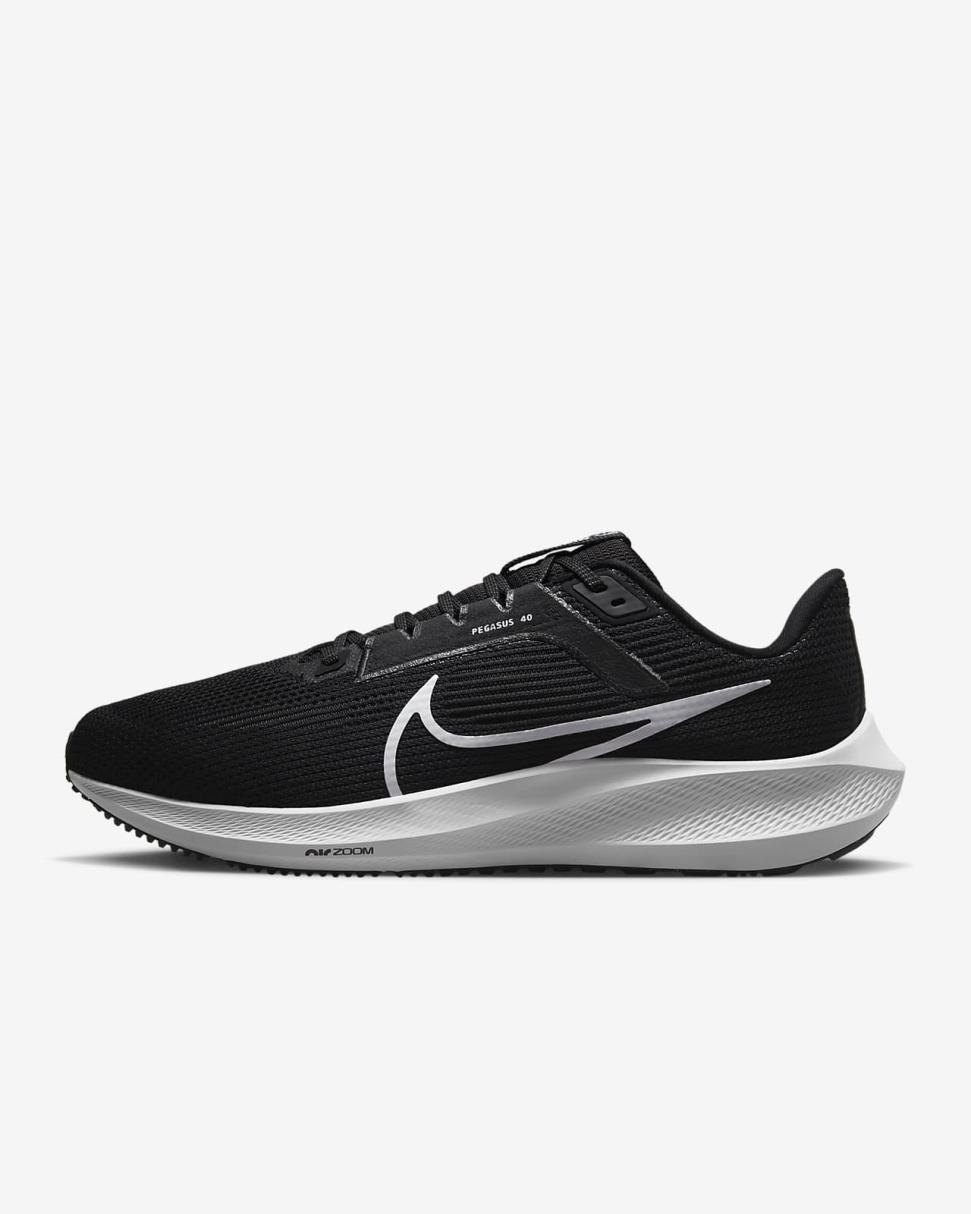 Nike Pegasus 40 Black/Iron Grey/White | Mens Nike First Day Kicks