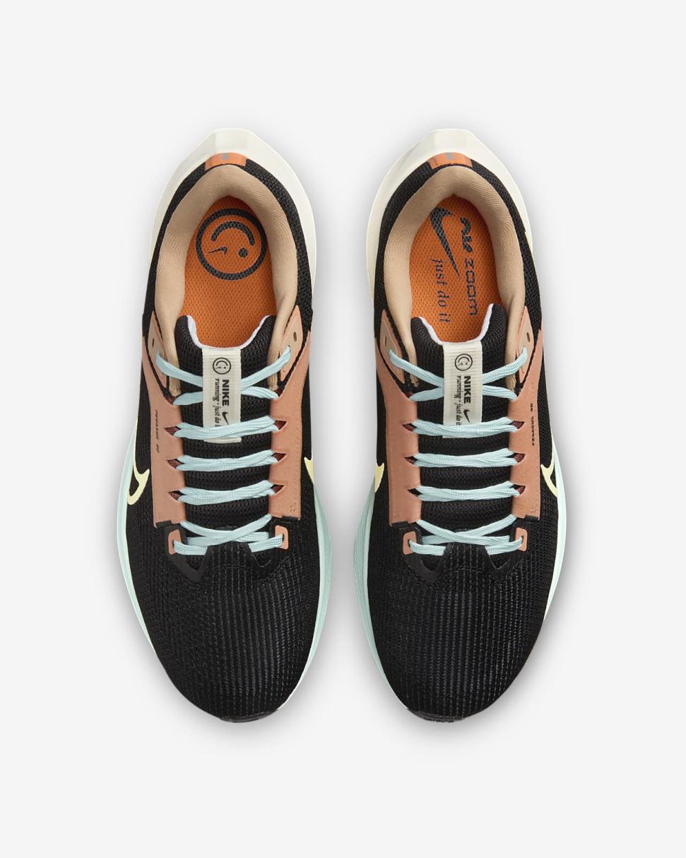 Nike Pegasus 40 Black/Sail/Jade Ice/Citron Tint | Mens Nike Running