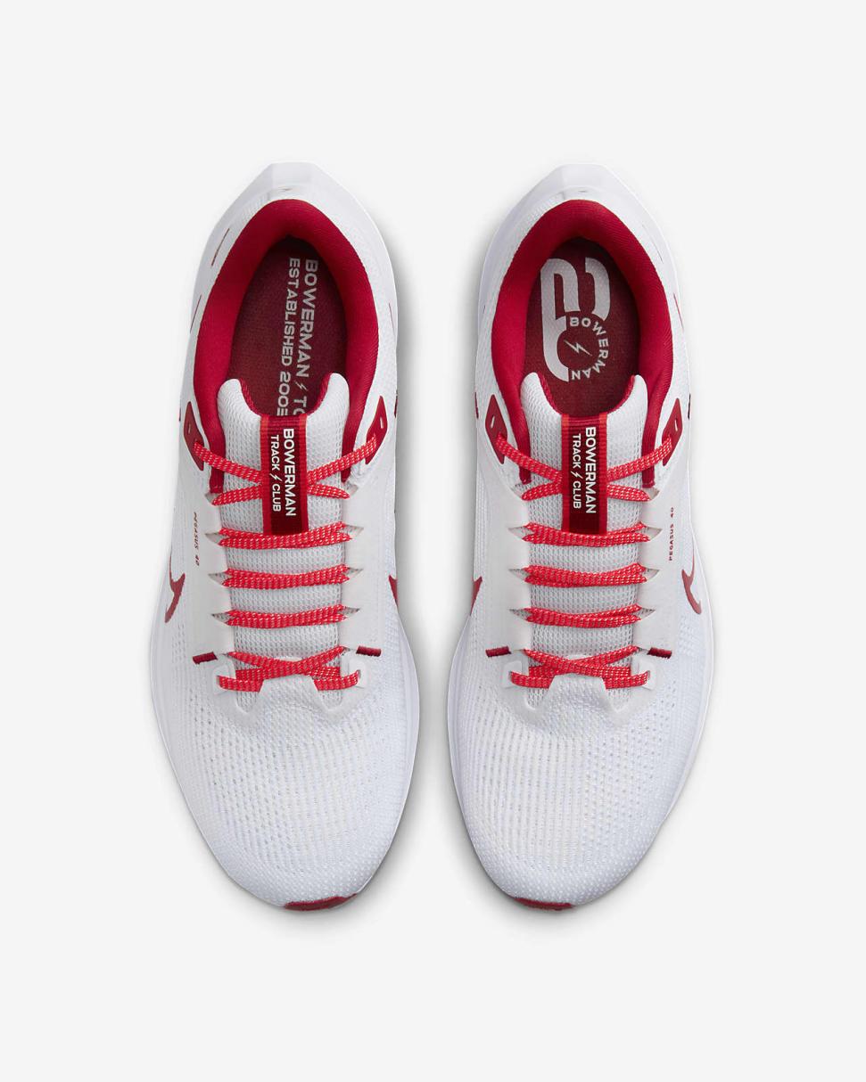 Nike Pegasus 40 BTC White/Light Crimson/Gym Red | Mens Nike Running