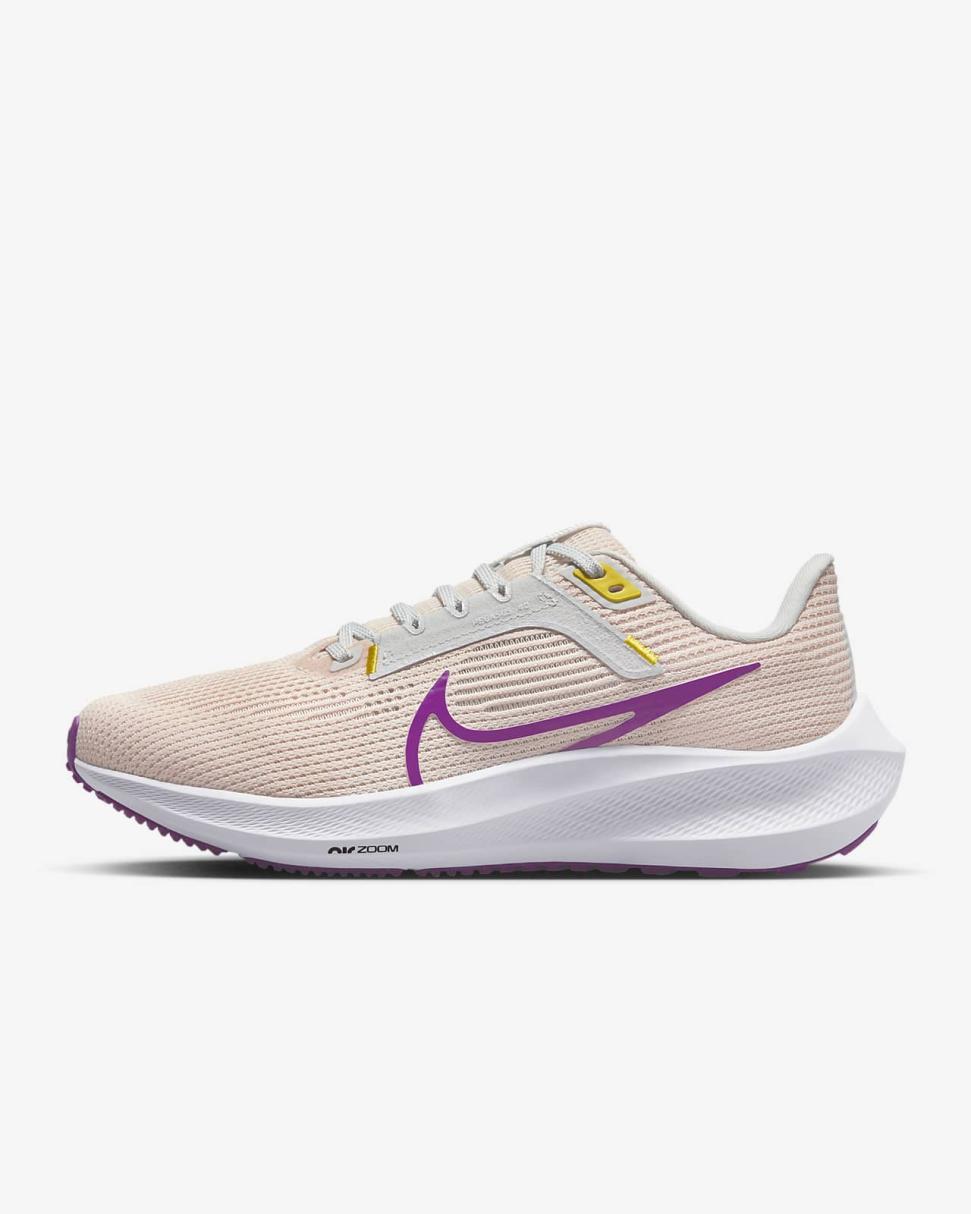 Nike Pegasus 40 Guava Ice/Amber Brown/Photon Dust/Vivid Purple | Womens Nike Running