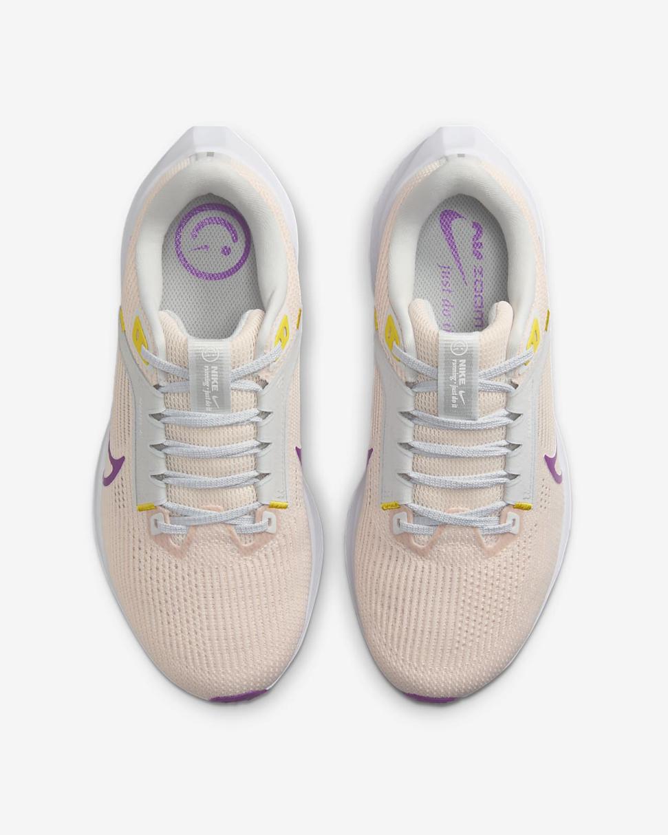 Nike Pegasus 40 Guava Ice/Amber Brown/Photon Dust/Vivid Purple | Womens Nike Running