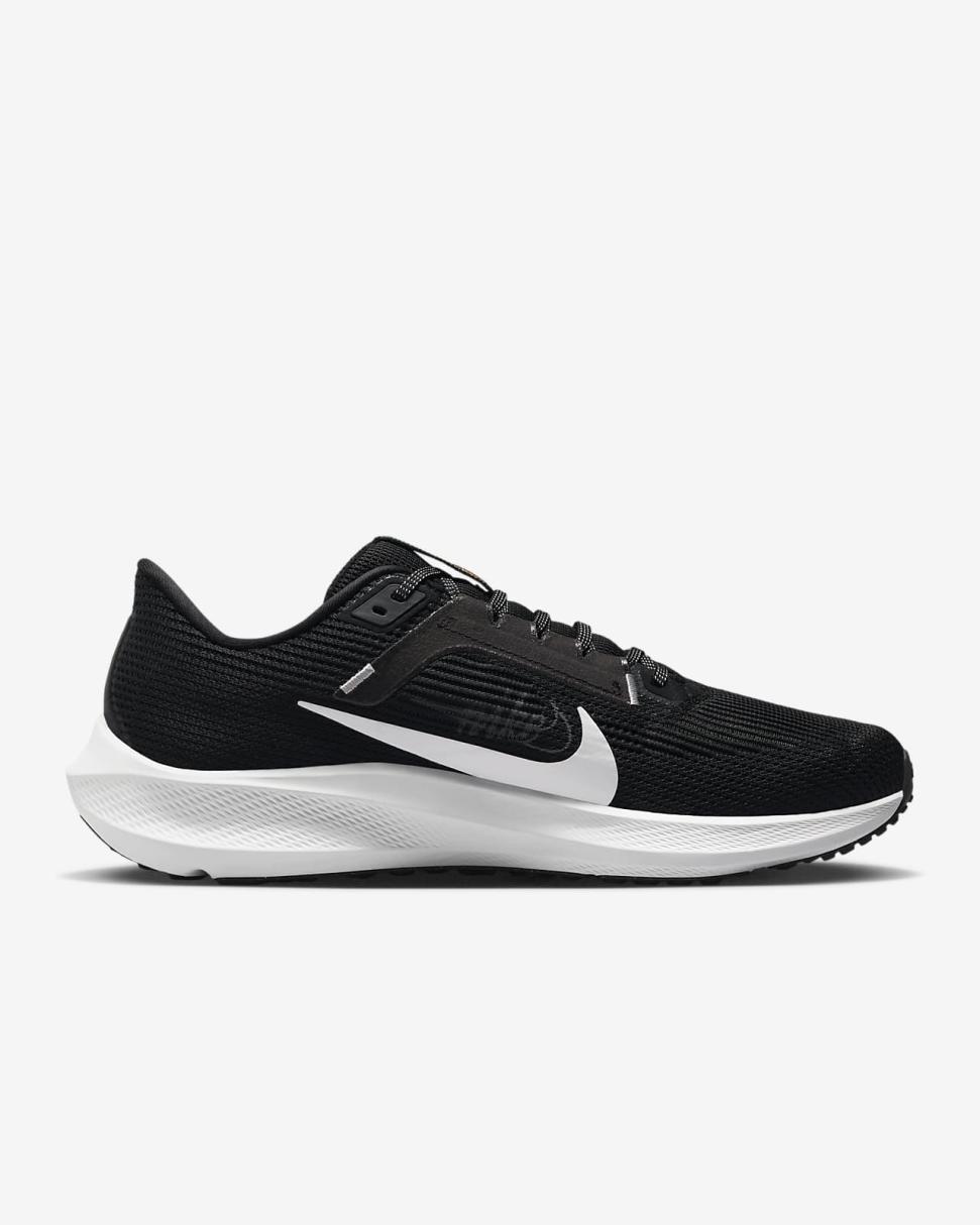 Nike Pegasus 40 Premium Black/White/Bright Mandarin/Multi-Color | Mens Nike Running