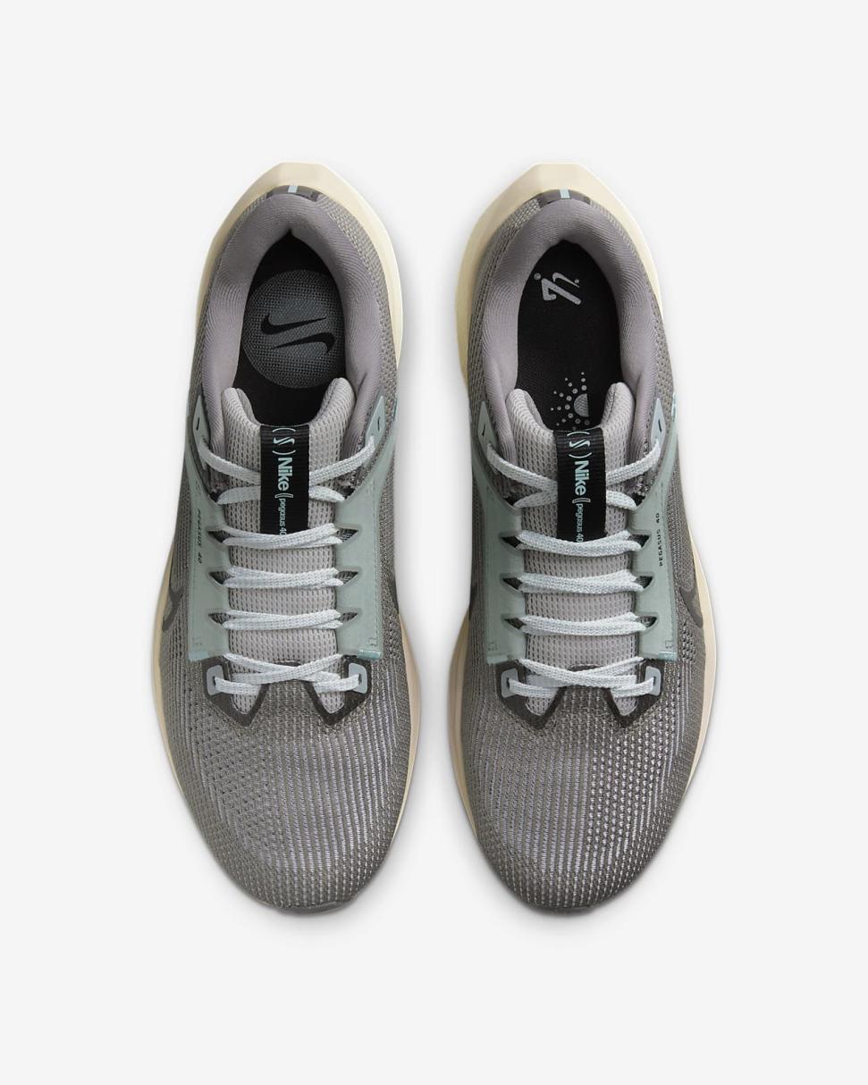 Nike Pegasus 40 Premium Light Iron Ore/Flat Pewter/Mica Green/Black | Mens Nike Running