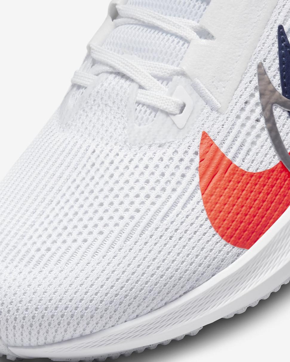 Nike Pegasus 40 Premium White/Football Grey/Bright Mandarin/Multi-Color | Mens Nike Running