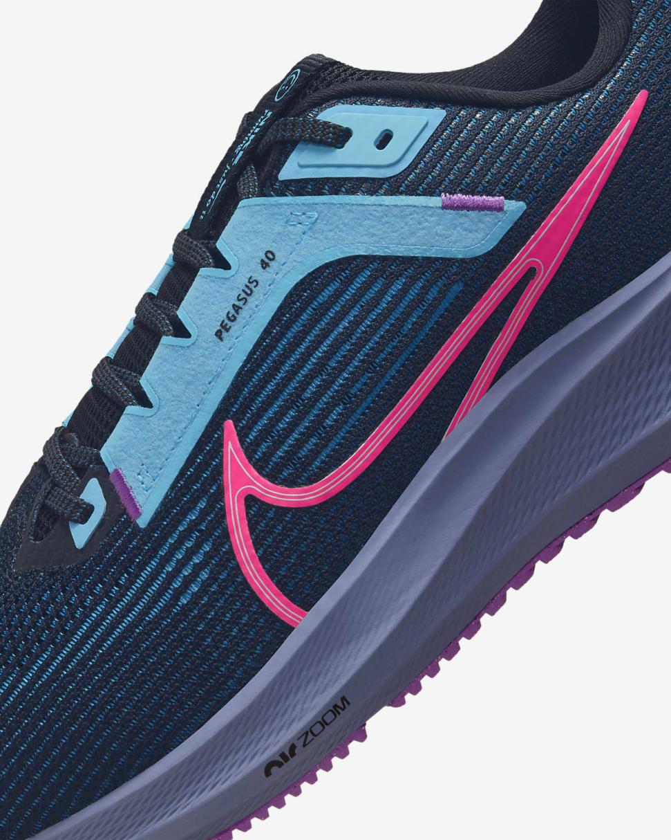 Nike Pegasus 40 SE Black/Green Abyss/Baltic Blue/Hyper Pink | Mens Nike Running
