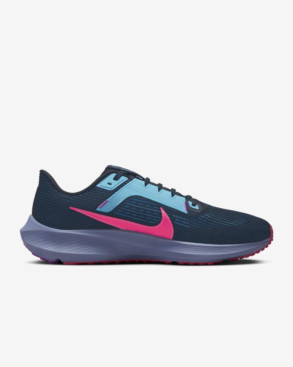 Nike Pegasus 40 SE Black/Green Abyss/Baltic Blue/Hyper Pink | Mens Nike Running