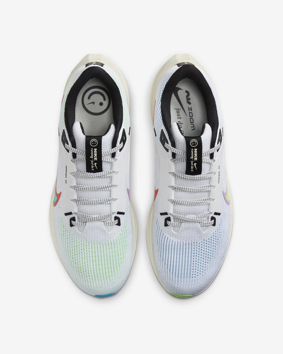 Nike Pegasus 40 SE White/Pale Ivory/Rush Fuchsia/Multi-Color | Mens Nike Running