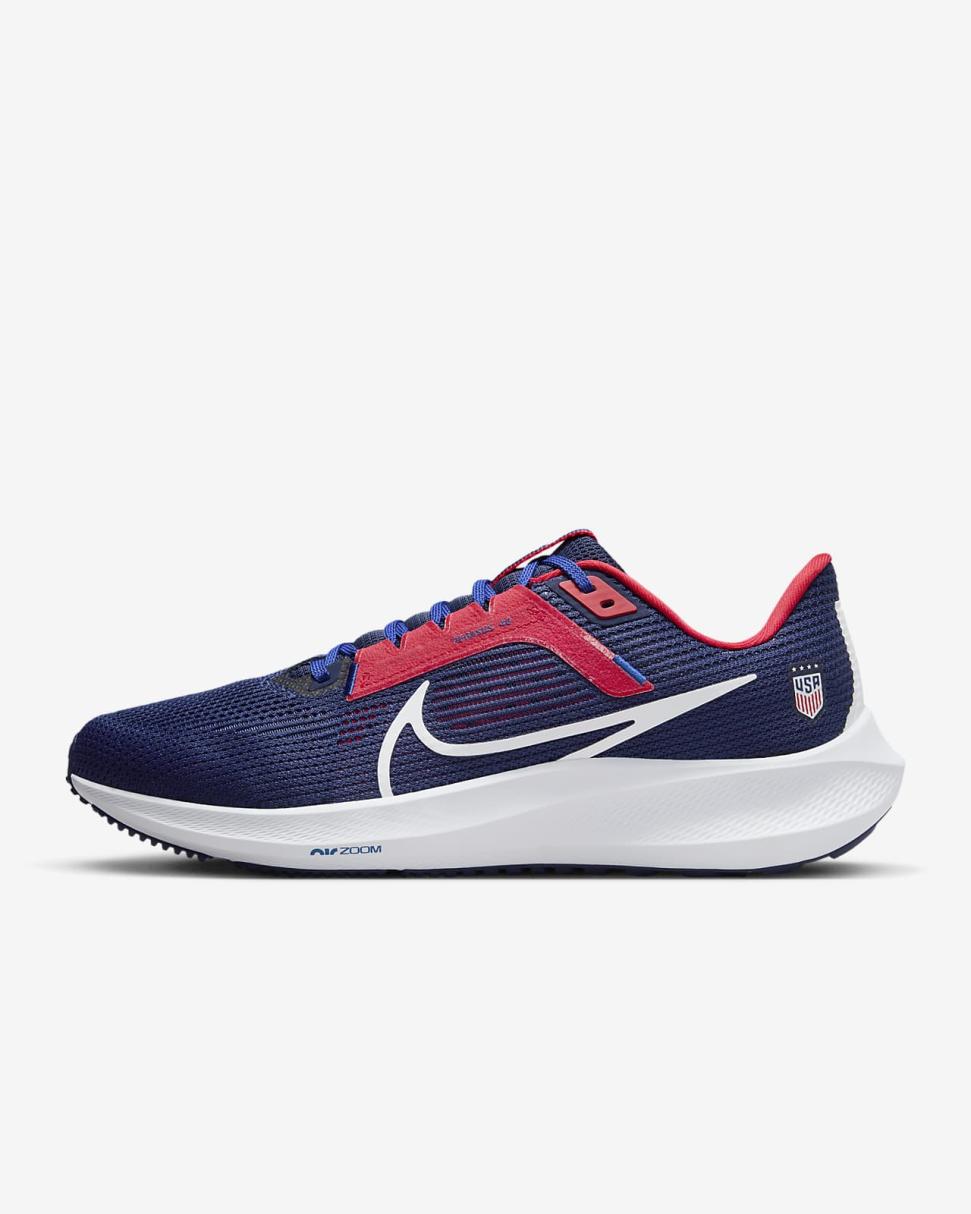 Nike Pegasus 40 (USWNT) Loyal Blue/Hyper Red/Hyper Blue/White | Mens Nike Running