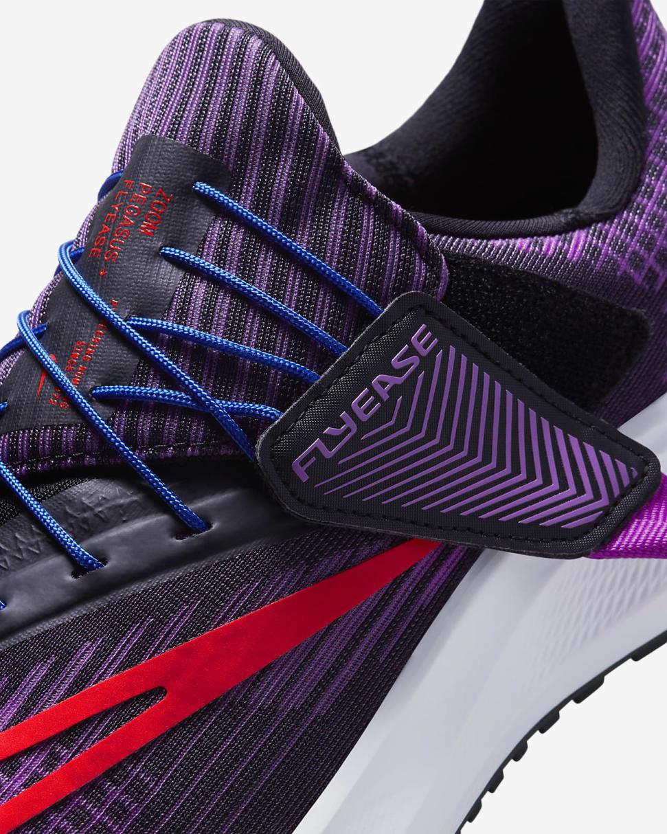 Nike Pegasus FlyEase Fuchsia Dream/Black/White/Bright Crimson | Womens Nike Running