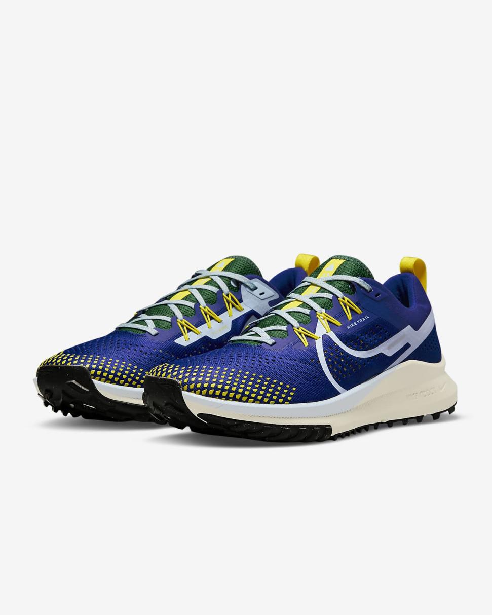 Nike Pegasus Trail 4 Deep Royal Blue/Gorge Green/Enamel Green/Celestine Blue | Mens Nike Running