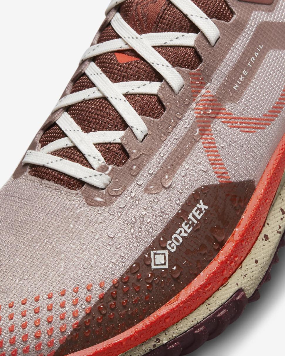 Nike Pegasus Trail 4 GORE-TEX Diffused Taupe/Dark Pony/Sail/Picante Red | Womens Nike Running