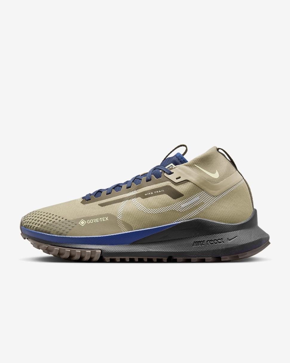 Nike Pegasus Trail 4 GORE-TEX Khaki/Light Bone/Ironstone/Citron Tint | Mens Nike Running