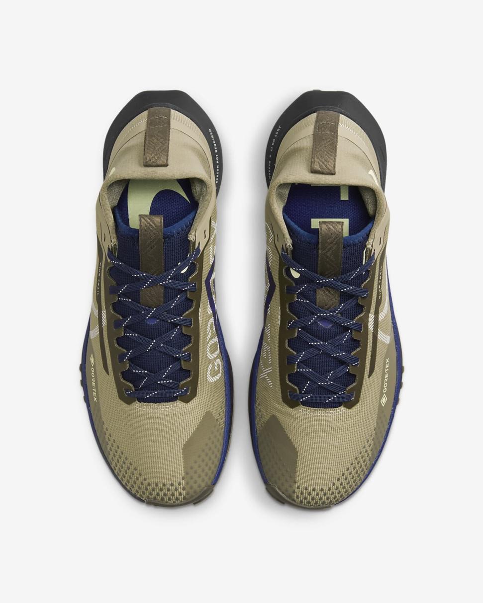 Nike Pegasus Trail 4 GORE-TEX Khaki/Light Bone/Ironstone/Citron Tint | Mens Nike Running