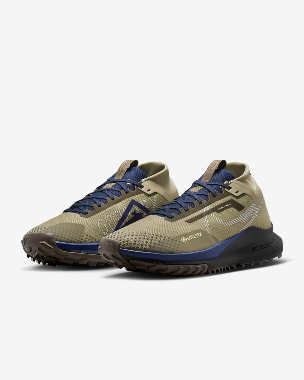 Nike Pegasus Trail 4 GORE-TEX Khaki/Light Bone/Ironstone/Citron Tint | Mens Nike Running