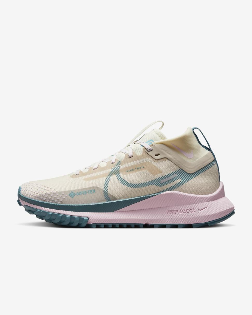 Nike Pegasus Trail 4 GORE-TEX Sanddrift/Coconut Milk/Pearl Pink/Mineral Teal | Womens Nike Running