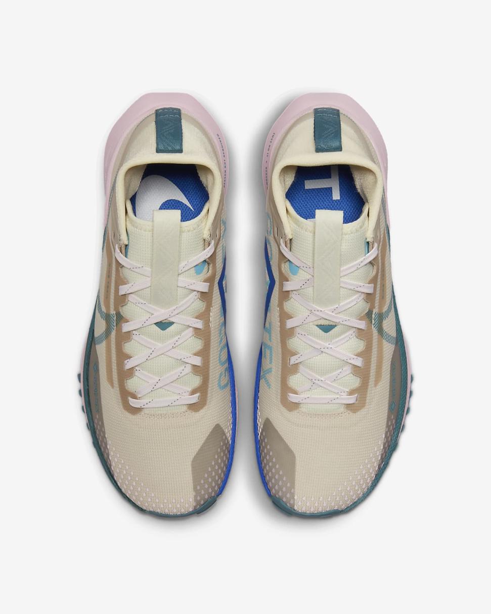 Nike Pegasus Trail 4 GORE-TEX Sanddrift/Coconut Milk/Pearl Pink/Mineral Teal | Womens Nike Running