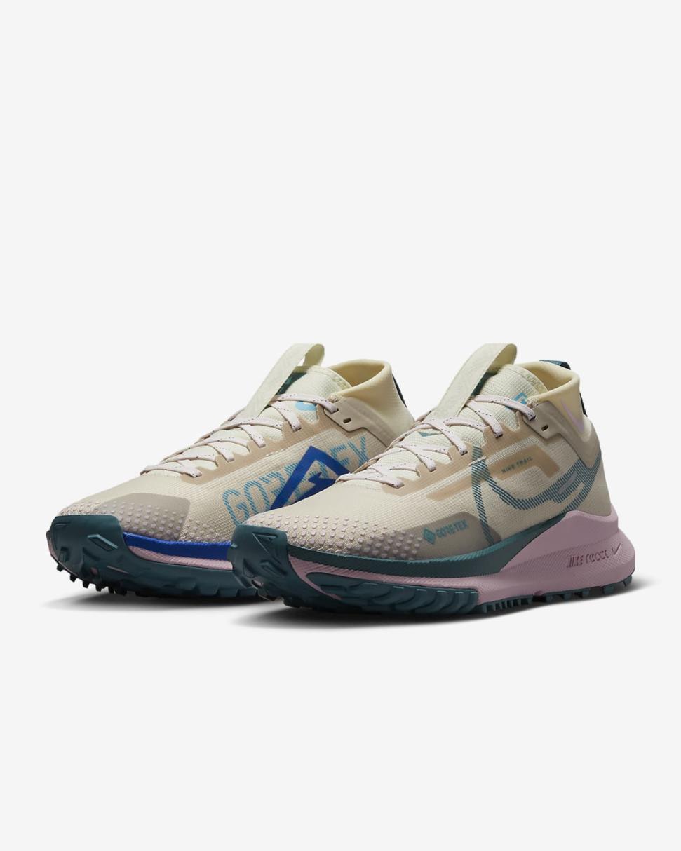 Nike Pegasus Trail 4 GORE-TEX Sanddrift/Coconut Milk/Pearl Pink/Mineral Teal | Womens Nike Running