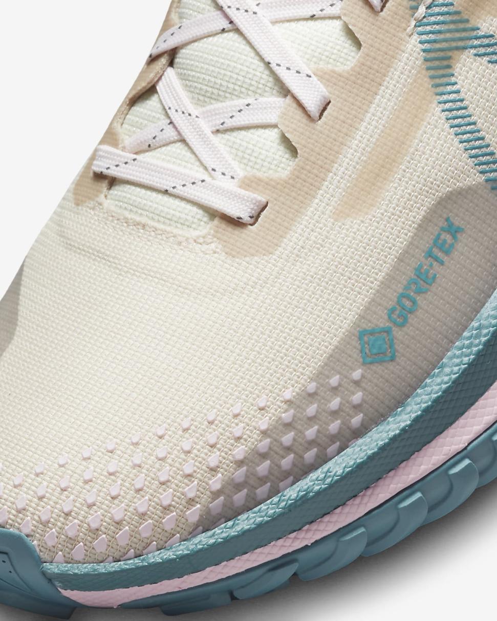 Nike Pegasus Trail 4 GORE-TEX Sanddrift/Coconut Milk/Pearl Pink/Mineral Teal | Womens Nike Running