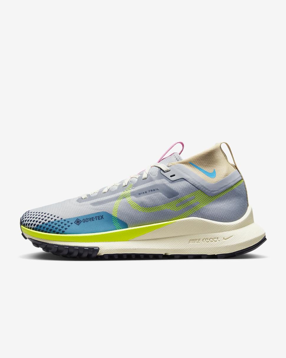 Nike Pegasus Trail 4 GORE-TEX Wolf Grey/Stadium Green/Baltic Blue/Volt | Womens Nike Running